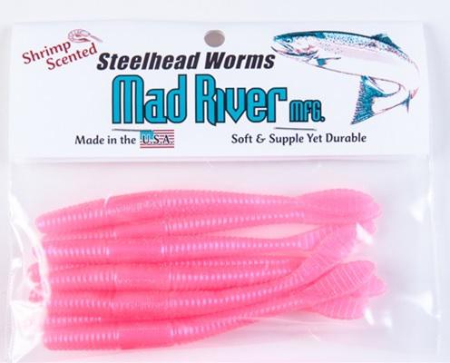 MAD RIVER 3'S/H WORMS(10) PINK HAZE