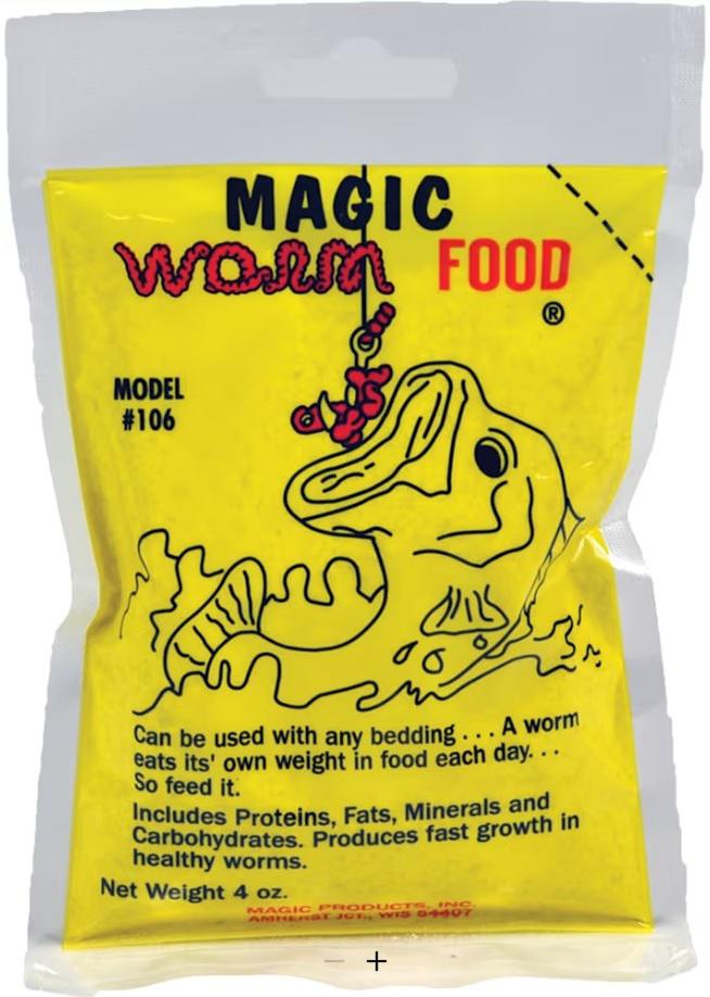 MAGIC WORM FOOD 4 OZ. - Gunarama