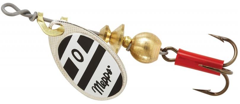 MEPPS 1/12 AGLIA SPINNER  BLK/WHT-SILVER - Gunarama