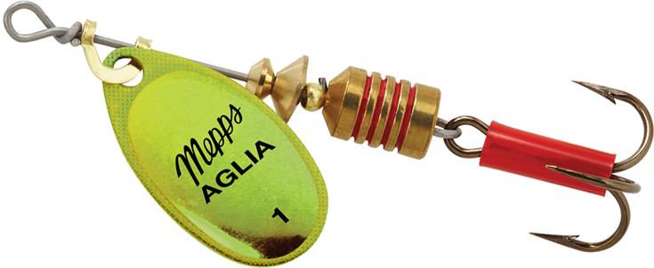 MEPPS 1/8 AGLIA SPINNER  CHART PLATIUM