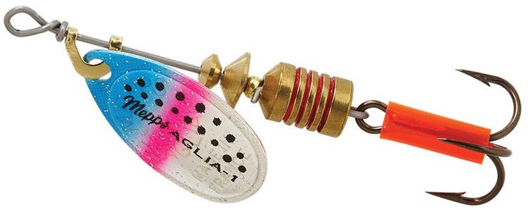 MEPPS 1/8 AGLIA SPINNER  RAINBOW TROUT