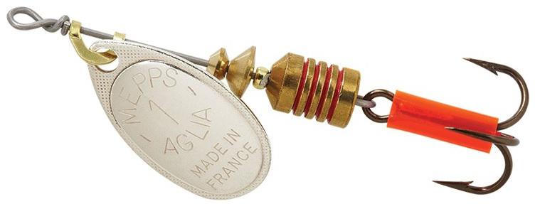 MEPPS 1/8 AGLIA SPINNER  SILVER