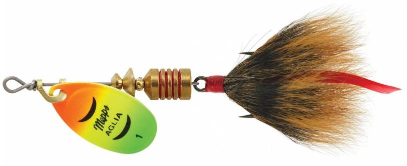 MEPPS 1/8 SPINNER W/TAIL  H.TIGER/BRN-T