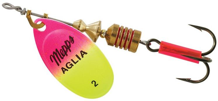 MEPPS 1/6 AGLIA SPINNER  HOT-PINK/CHAR
