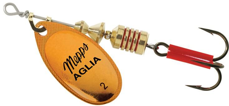 MEPPS 1/6 AGLIA SPINNER  ORANGE PLATIUM