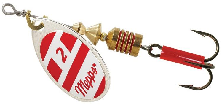 MEPPS 1/6 AGLIA SPINNER  RED/WHT-SILVER