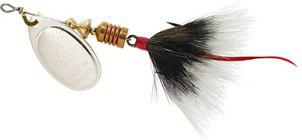 MEPPS 1/6 SPINNER W/TAIL  SIL/GREY-TAIL