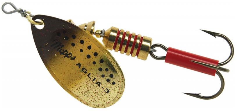 MEPPS 1/4 AGLIA SPINNER  BROWN TROUT