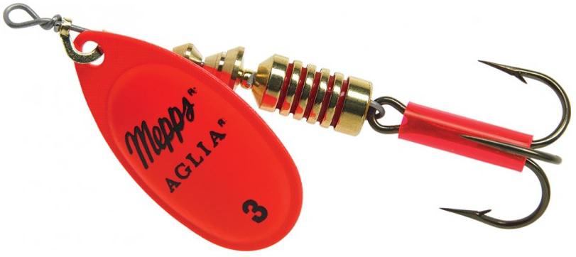 MEPPS 1/4 AGLIA SPINNER  HOT-ORANGE