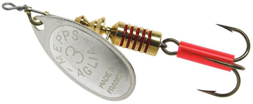 MEPPS 1/4 AGLIA SPINNER  SILVER