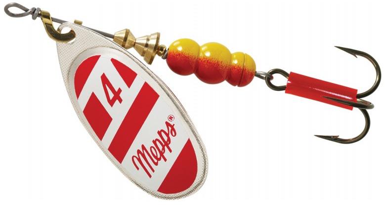 MEPPS 1/3 AGLIA SPINNER  RED/WHT-SILVER