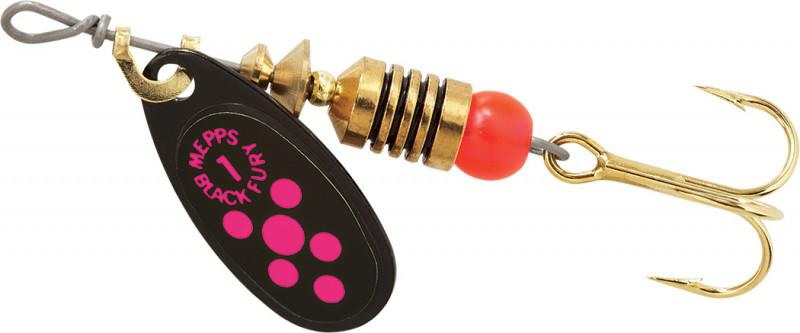 MEPPS 1/8 BLACKFURY  PINK DOT