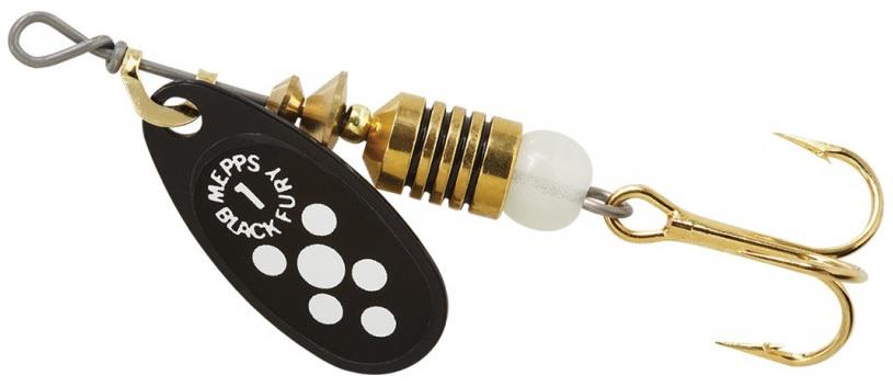 MEPPS 1/8 BLACKFURY  WHITE/DOT