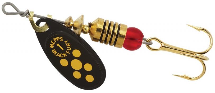 MEPPS 1/8 BLACKFURY  YELLOW/DOT