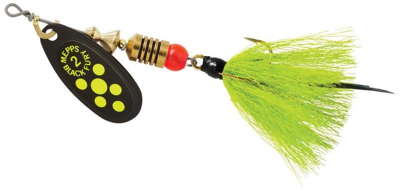 MEPPS 1/6 BLKFURY W/CHART TAIL/CHART-DOT