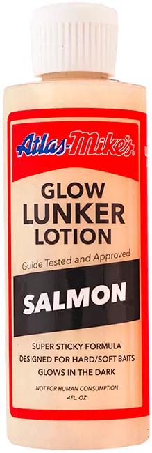 MIKE'S 4oz GLOW LUNKER LOTION  SALMON