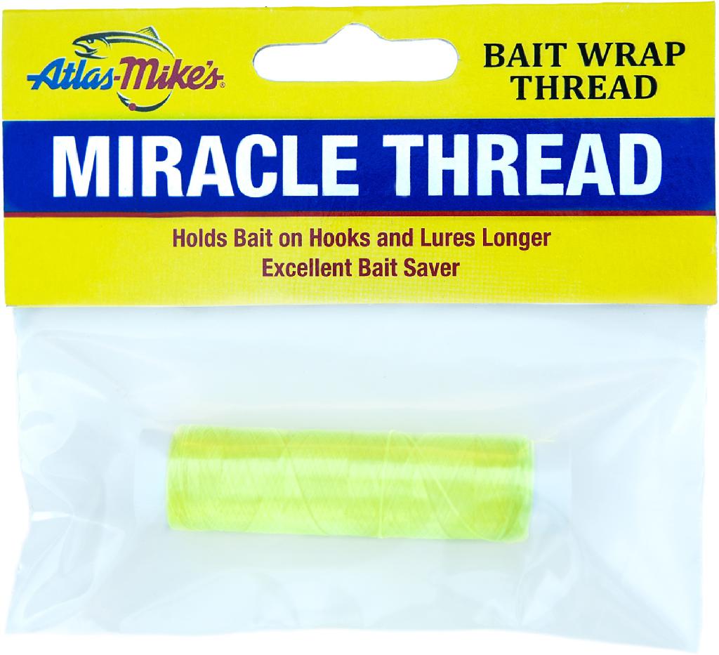 MIKE'S/ATLAS MIRACLE THREAD 100' FLUORO UV YELLOW