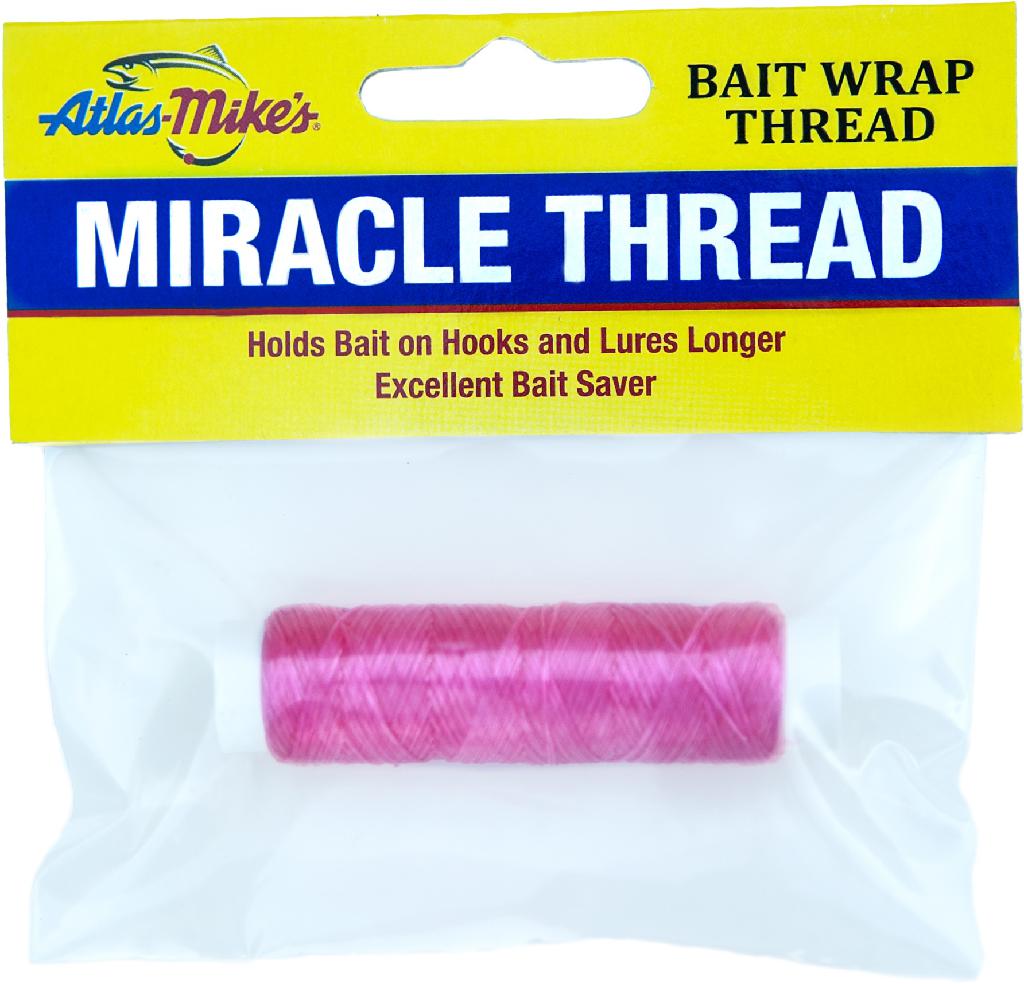 MIKE'S/ATLAS MIRACLE THREAD 100' FLUORO UV PINK