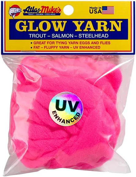 MIKE'S/ATLAS UV GLOW YARN CERISE