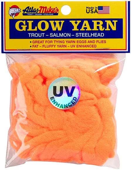 MIKE'S/ATLAS UV GLOW YARN FIRE ORANGE