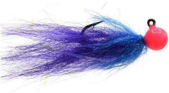 MUSTAD ADDICTED TAILOUT TWITCHER 3/4oz UV PINK-ANADRO BLUE-MYSTIC PURPLE
