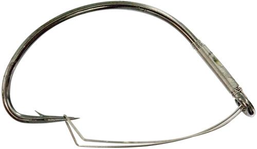 MUST WEEDLESS WIDE GAP HOOK BLK-NI(5)2/0
