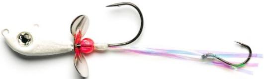 MUST ADDICTED WALLEYE DEATH SPINNER 1oz PEARL