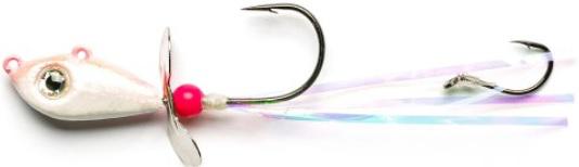 MUST ADDICTED WALLEYE DEATH SPINNER 3/4 PINK/WHITE