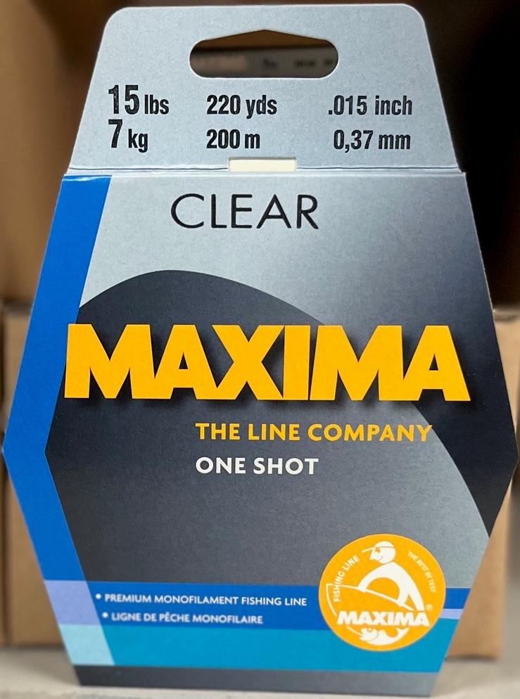 MAXIMA 15LB ONE-SHOT SPOOL  CLEAR