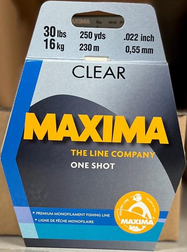 MAXIMA 30LB ONE-SHOT SPOOL  CLEAR