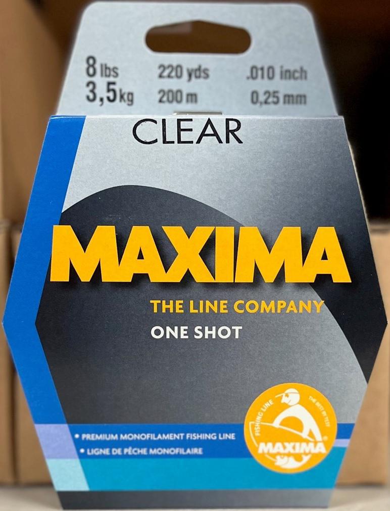 MAXIMA 8LB ONE-SHOT SPOOL  CLEAR - Gunarama