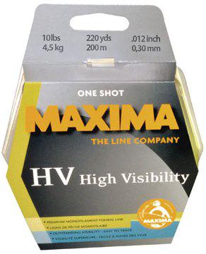 MAXIMA 10LB ONE-SHOT SPOOL HI-VIS YELLOW