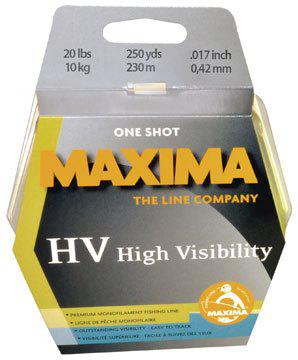 MAXIMA 20LB ONE-SHOT SPOOL HI-VIS YELLOW