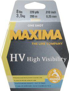 MAXIMA 8LB ONE-SHOT SPOOL  HI-VIS YELLOW