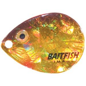 N.LAND BAITFISH-IMAGE COLORADO BLADES #3 GOLD SHINER BLACK/GOLD (3)