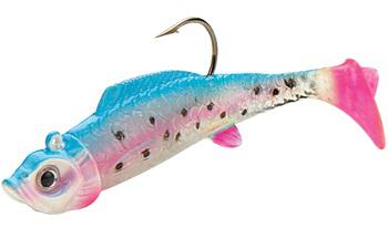 N.LAND MIMIC MINNOW SHAD 3/8oz(2) GLOW RAINBOW