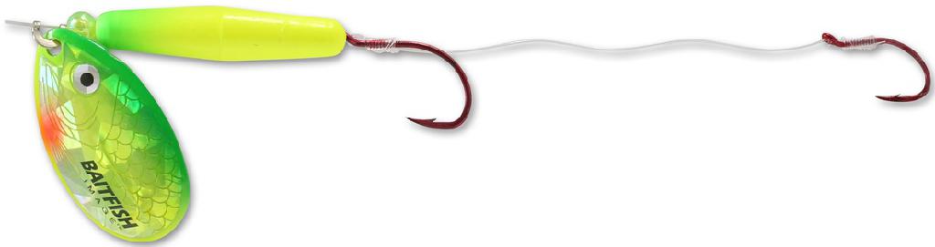 N.LAND BAITFISH FLOAT'N SPIN HARNESS #4 SUNFISH TANDEM HOOK 60' SNELL