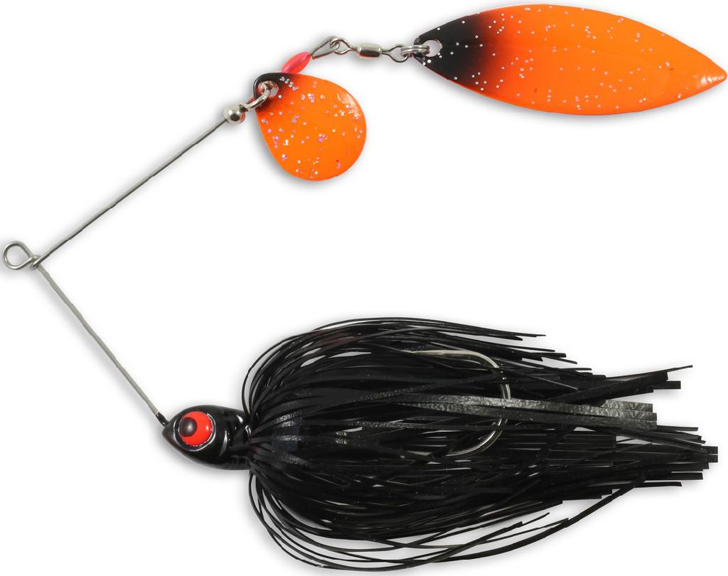 N.LAND REED RUNNER SPINNERBAIT 1/4oz BLACKBIRD TANDEM BLADE COLORADO/WILLOW