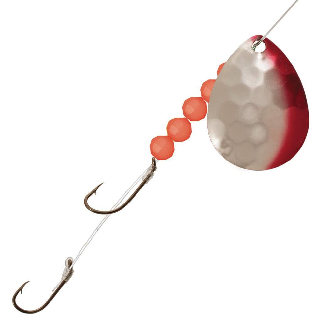 N.LAND CRAWLER HAULER HARNESS #4 BLADE HAMMERED NICKEL RED