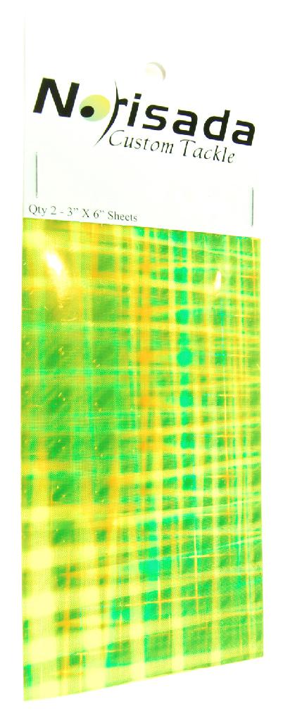 NORISADA BULK TAPE CHARTREUSE PLAID (2)3'X6' STRIPS