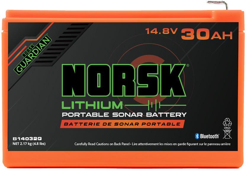 NORSK PORTABLE LITHIUM BATTERY 14.8V-30 AH DUAL USB PORTS W/CHARGER