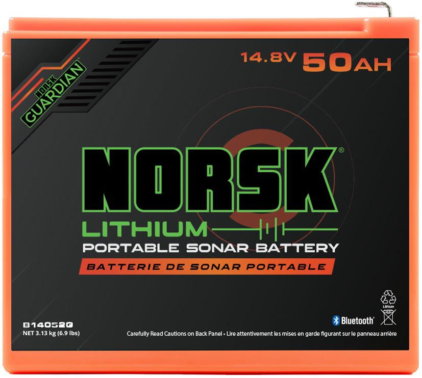 NORSK PORTABLE LITHIUM BATTERY 14.8V-50 AH DUAL USB PORTS W/CHARGER
