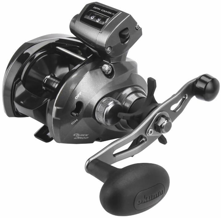 OKUMA CV L/C LOW PROFILE REEL 250/12 LH 3 BB  5:4.1 Ratio  11.7 oz