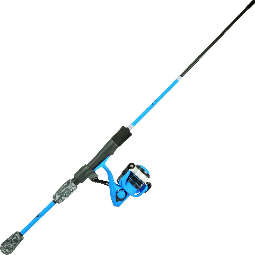 OKUMA X-OTIC SPIN COMBO 2PC 6'ML BLUE 20 SIZE 1BB REEL W/LINE