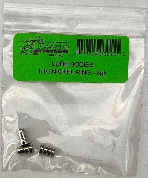 OTKL NICKEL RING 1/16 LURE BODIES (3)