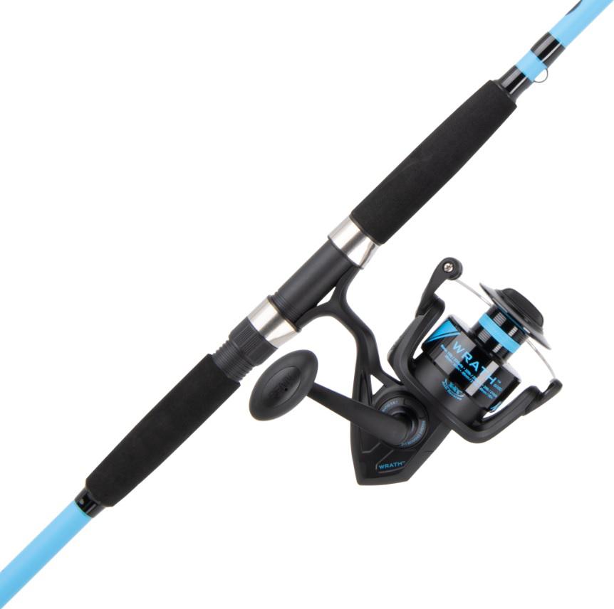 PENN WRATH SURF SPIN COMBO 2PC 9'MH 2 BB 6000sz Reel Graphite Rod EVA Grip