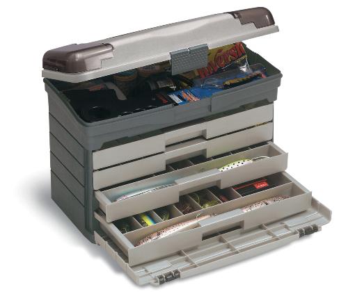 PLANO 757 BOX W/TOP STORAGE & 4 DRAWERS
