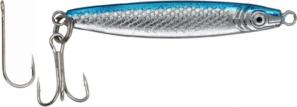 PUCCI 2oz CHOVY JIG  CHROME/BLUE-BACK