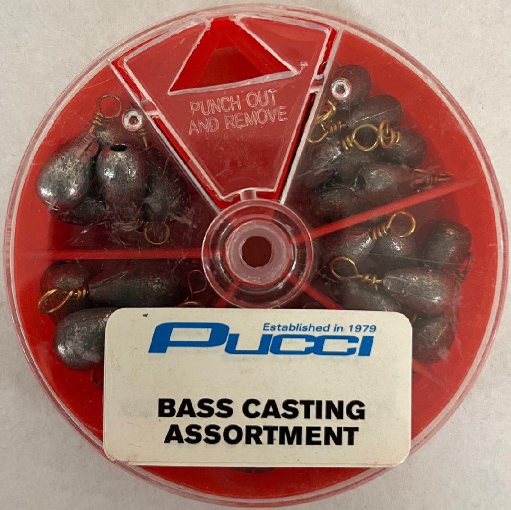 PUCCI BASS CASTING SINKER SELECTOR 27PC