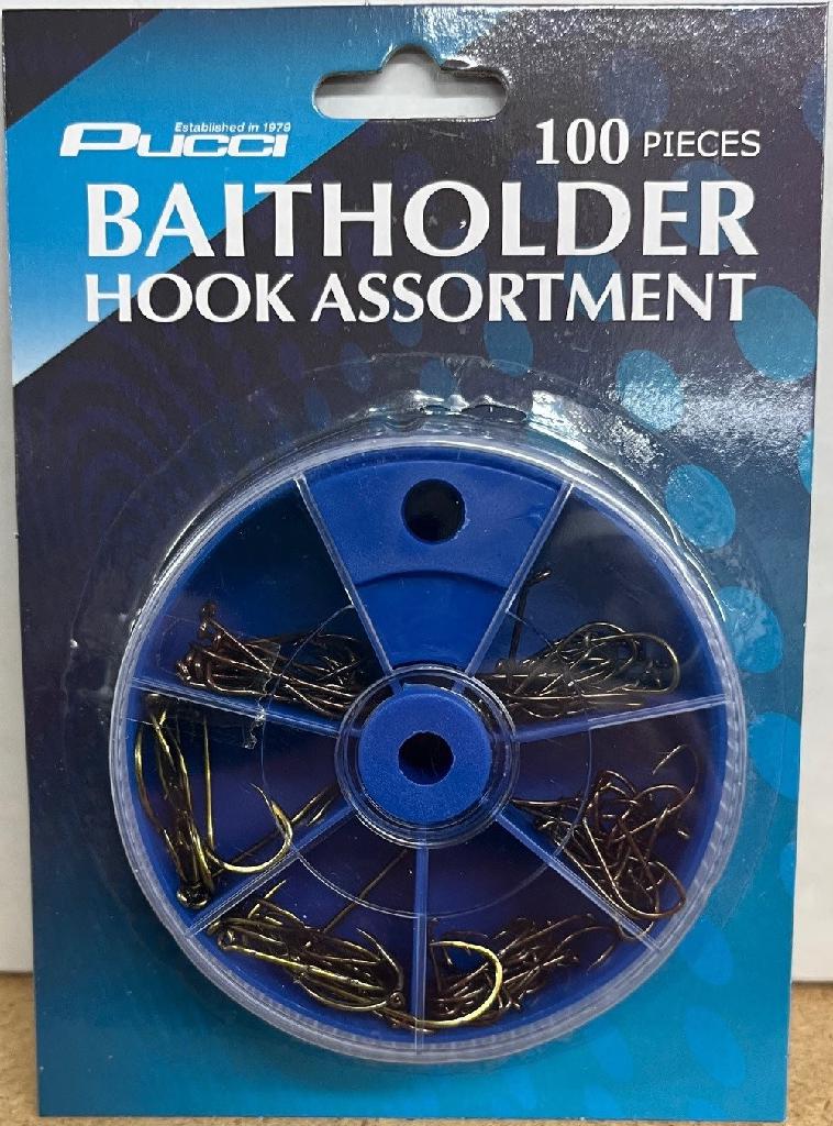 PUCCI BAITHOLDER HOOK ASSORTMENT (100PC)
